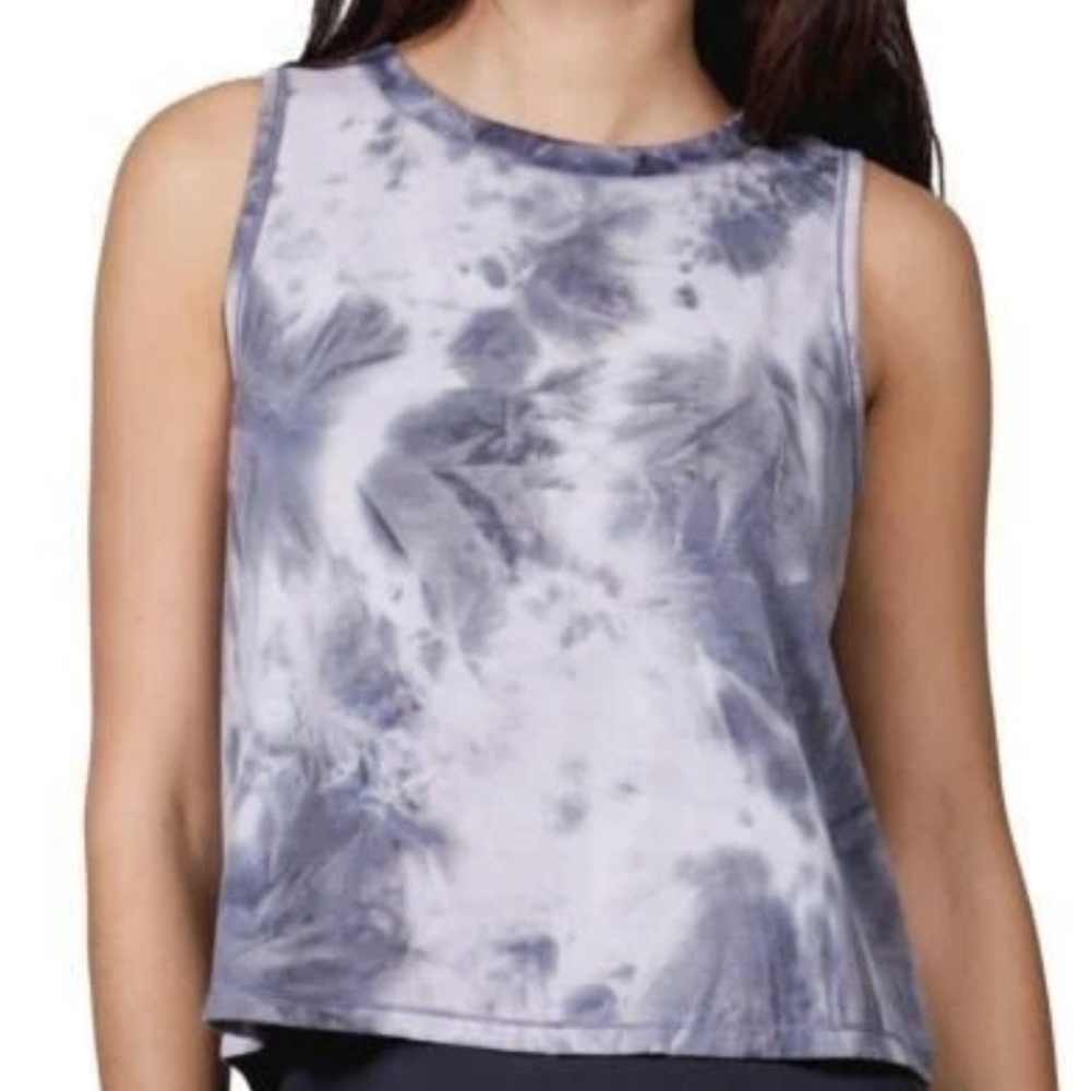 90 Degree By Reflex Mellow Pink Tie Dye Tank Top New